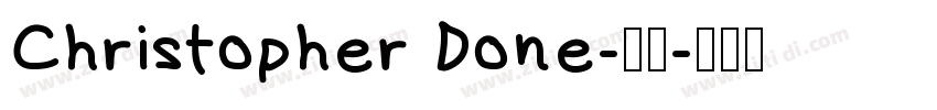 Christopher Done-常规字体转换